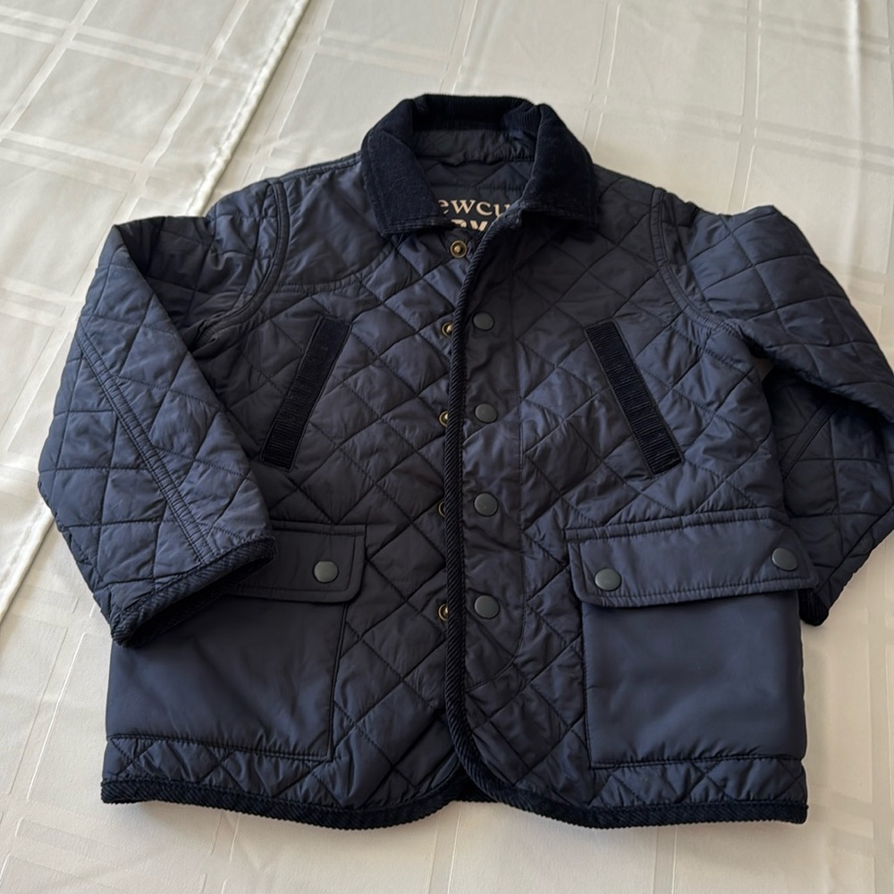 Jcrew Crew Cuts Children’s Navy Quilted Jacket size 4/5